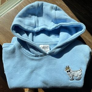GOAT Youth Large Light Blue Hoodie